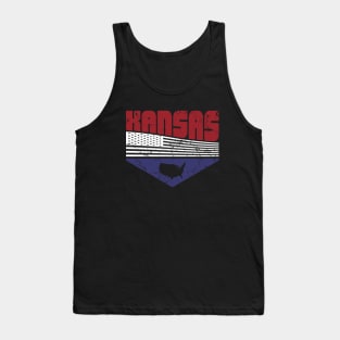 Retro Vintage Kansas USA Tank Top